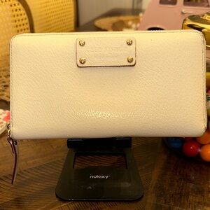 Kate Spade Ivory Zip-Around Wallet
